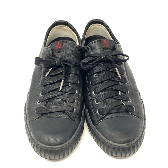 John Varvatos Bootleg Sneakers Low Top Black Size 8 - Picture 12 of 16